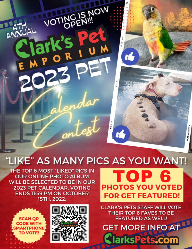 2023 Clark's Pet Calendar Contest Enter Your Pets Photo Now!